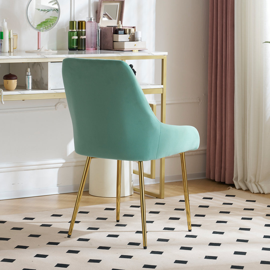 Kataleah Tufted Velvet Side Dining Chairs